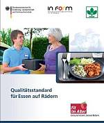 die Abbildung zeigt die Titelseite der Broschüre Qualitätsstandard für Essen auf Rädern