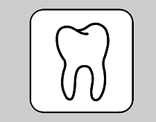 Das Logo des Zahnärztlichen Dienstes zeigt einen Backenzahn.