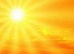 das Foto zeigt die Sonne und ihre für die Vitamin D-Produktion nötigen Sonnenstrahlen