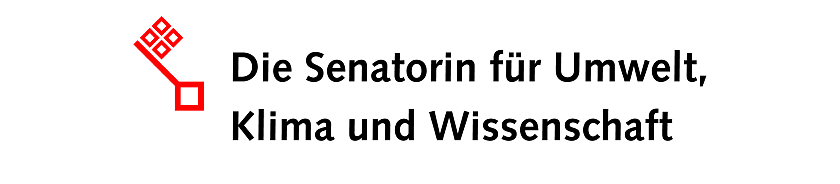 Zu sehen ist der Bremer Schlüssel. Rechts daneben steht ein Schriftzug 