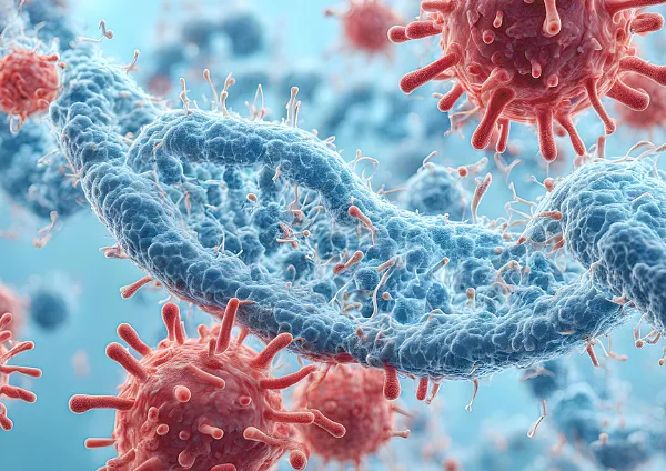 Foto von Viren vergrößert