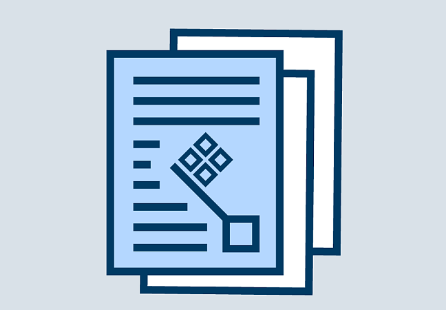 Zettel und der Bremer Schlüssel als Icon