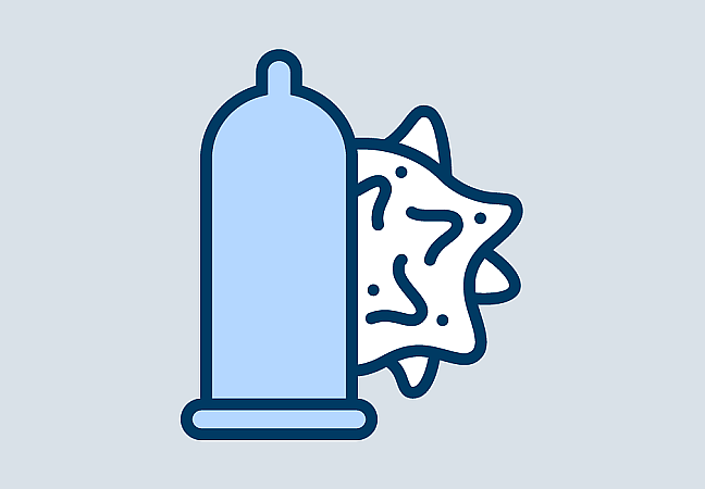 Condoms and viruses as icons